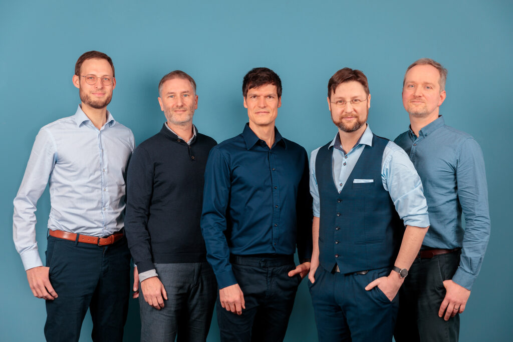 Das C1-Gründungsteam: Christoph-Zehe, Dirk Radzinski, Christian Vollmann, Dr. Marek Checinski, Ralph Kraehnert (v.l.n.r.)