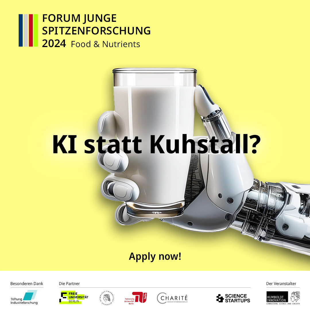 Forum Junge Spitzenforschung 2024 / Banner: KI statt Kuhstall?