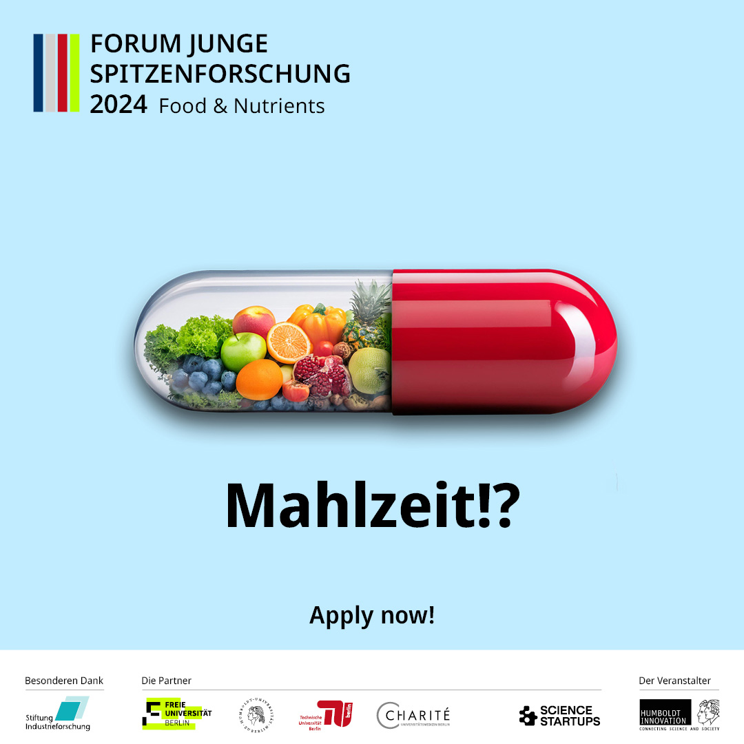 Forum Junge Spitzenforschung 2024 / Banner: Mahlzeit!?