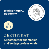 Badge: KI-Kompetenz f&uuml;r Medien- und Verlagsprofessionals  