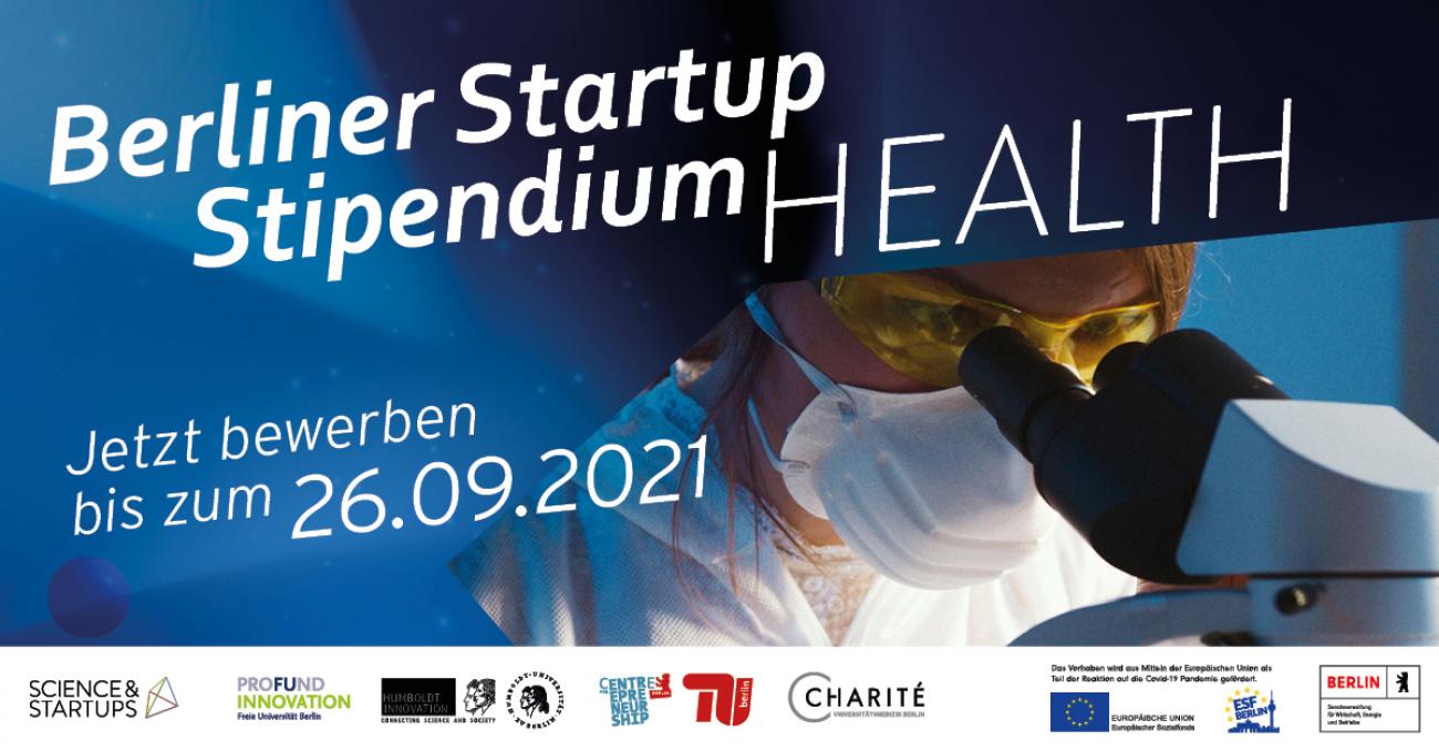 Berliner Startup Stipendium Health Banner