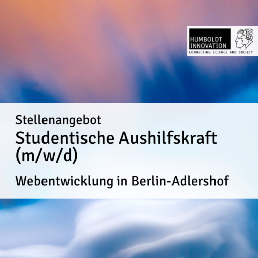Stellenanzeige: Studentische Aushilfskraft