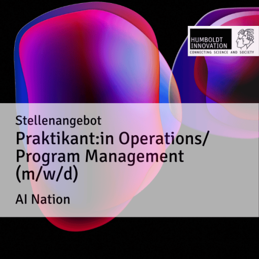 Stellenangebot: Praktikant:in Operations/Program Management